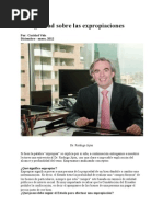 La Legalidad Sobre Las Expropiaciones