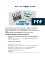 Sidebar Featured Post Dengan CSS Dan JQuery