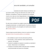 30 Puntos Acerca Del Candidato y El Consultor Político