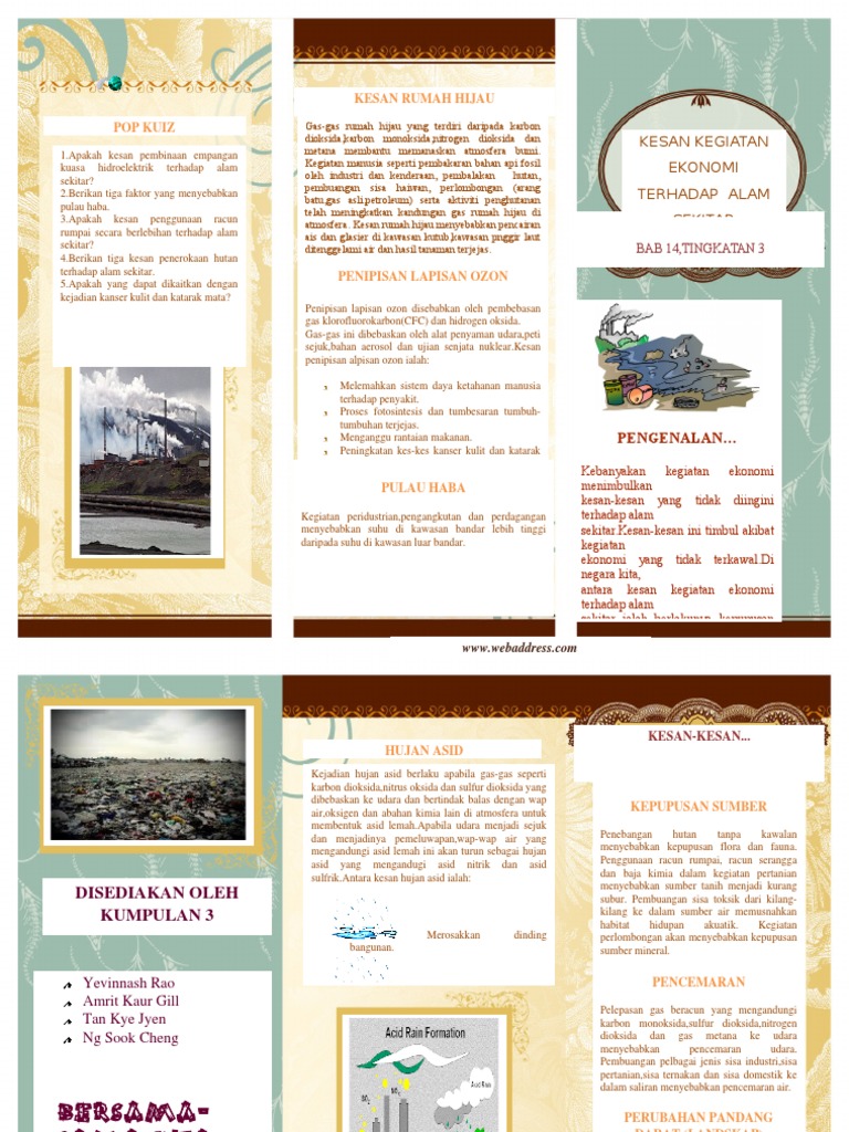 Kesan Kegiatan Ekonomi Terhadap Alam Sekitar Pdf