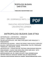 1 Antropologi Dan Etika - Dr Dominikus Rato, H Hum