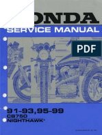 Important Safety Notice for CB750 Service Manual