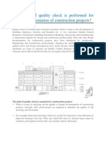 What Kind of Quality Check Is Performed For Design Documentation of Construction Projects