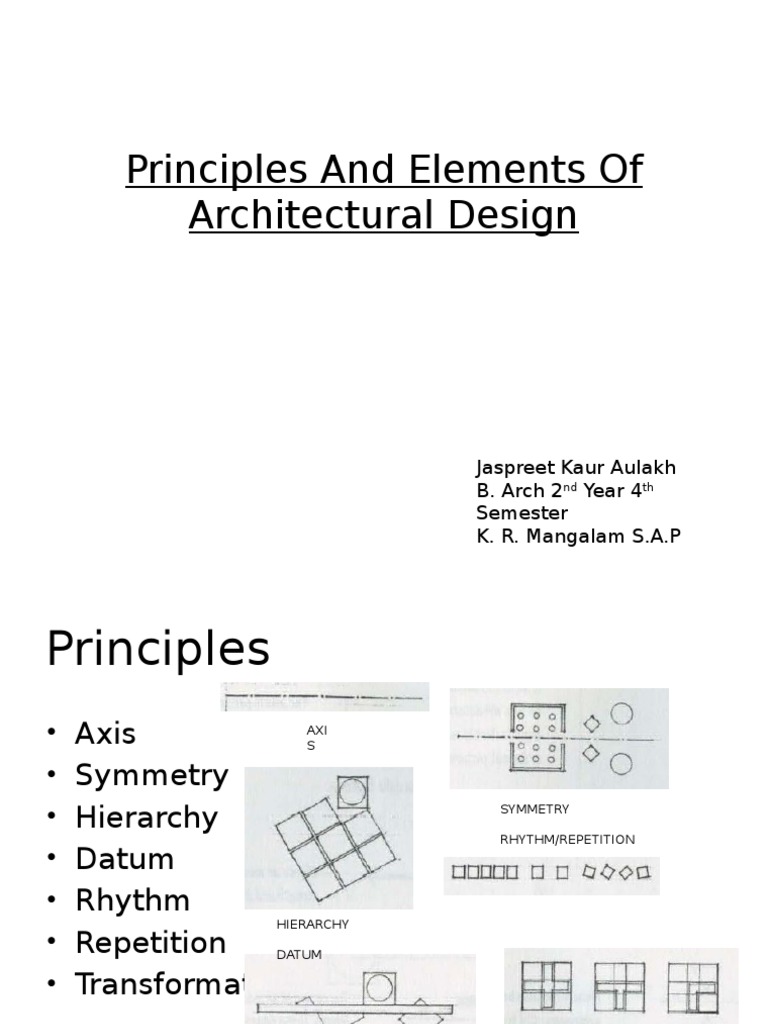 Principles and Elements of Architectural Design | PDF | Teaching Mathematics
