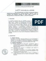 Directiva 033 Familias Asistidas en CEBE