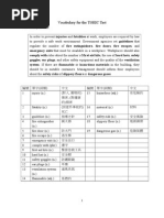 Vocabulary for the TOEIC Test F
