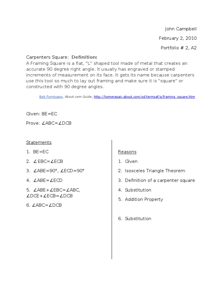 Geometry Portfolio 2 Pdf