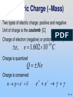 Electric Charge ( Mass) : e e C Q Ne