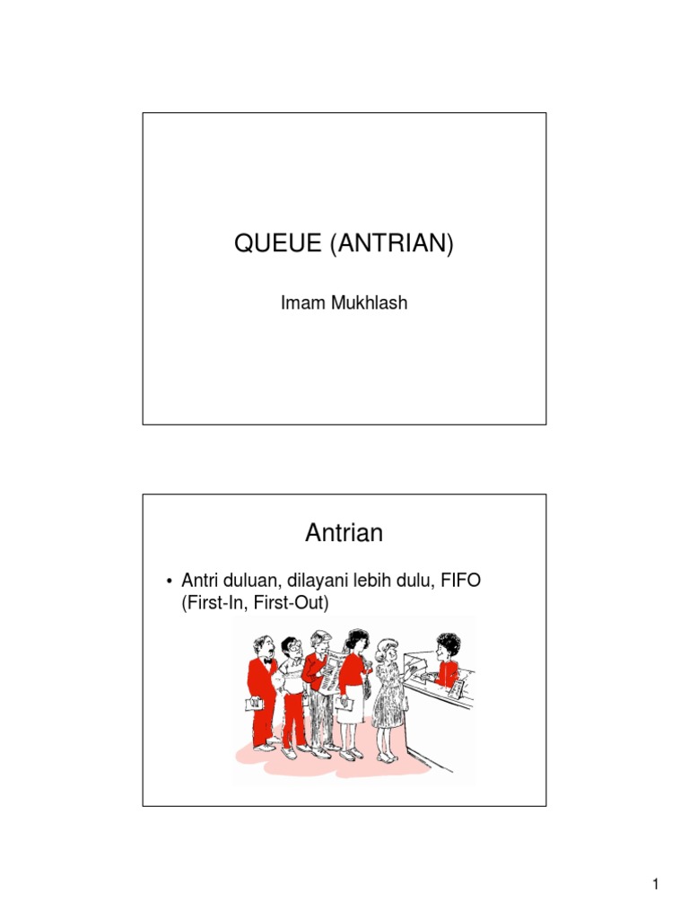 Queue (Antrian) | PDF | Metode & Bahan Ajar | Komputer