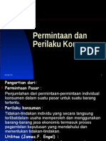 Permintaan Dan Perilaku Konsumen