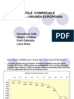 Relatiile Comerciale Romania - UE