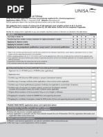UNISA DSAR02 Addition and Cancellation Form | PDF