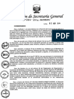 RSG 364-2014 MINEDU (Lineamientos Para La Implementación de La Estrategia Nacional Contra La Violencia Escolar (1)