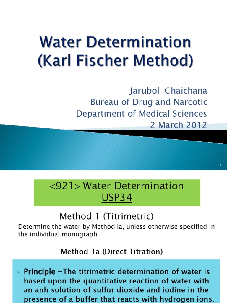 Karl Fischer Titration.pdf Titration Analytical Chemistry