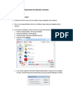 Exportación de Calendar A Outlook PDF