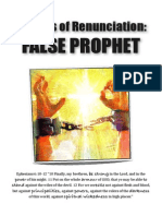 Prayers of Renunciation FALSE PROPHET