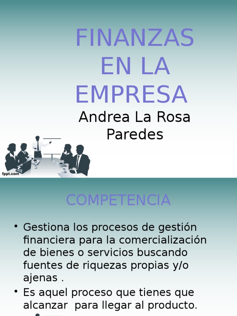 Finanzas en La Empresa | PDF | Finanzas y dinero