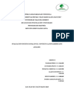 La Evaluacion en El Contexto Latinoamericano.