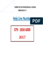 Help Line Number: Admission Committee For Professional Courses, Ahmedabad 15