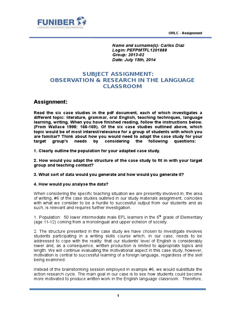 Action Research in Language Writing Class | PDF | Qualitative Research ...