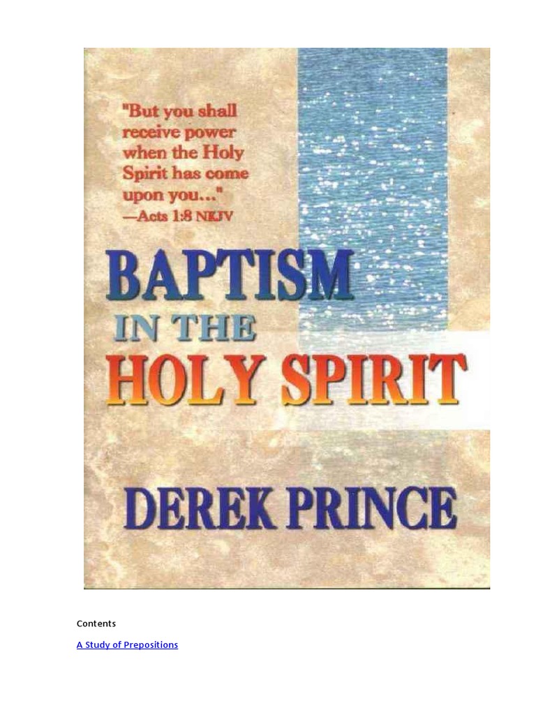 Understanding Baptism in the Holy Spirit | PDF | Baptism | Pentecostalism