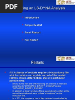 Restarting An LS-DYNA Analysis