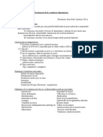 Resumen Trastornos de La Conducta Alimentaria. Prof. Jimenez