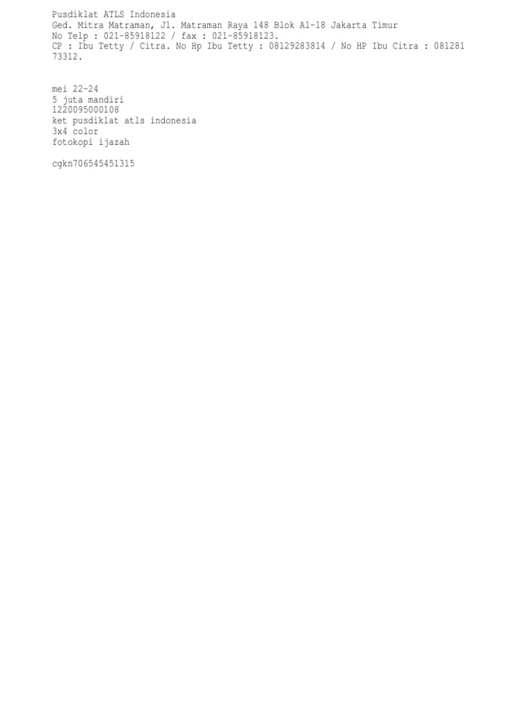 ATLS | PDF