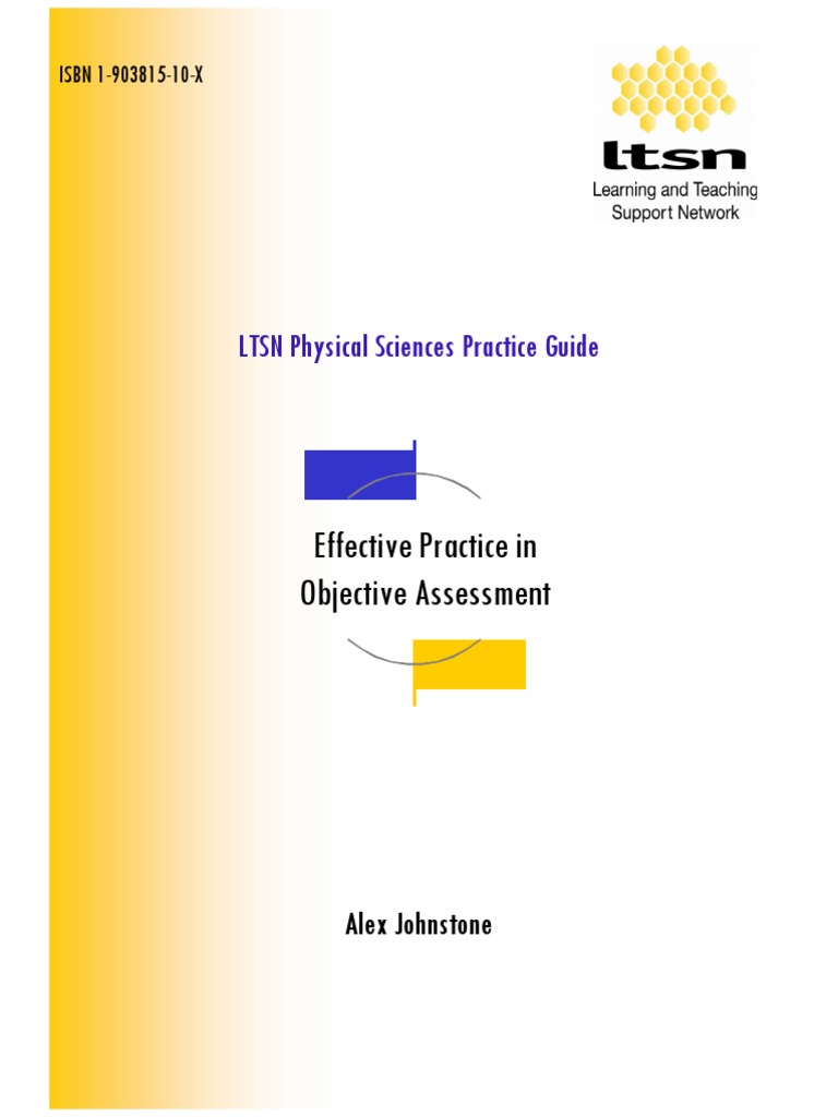 Effective Objective Assessment Guide | PDF | Multiple Choice ...