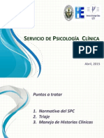 Presentación Servicio de Psicologia Clínica