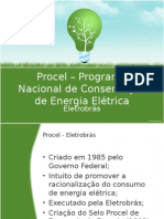 Procel Programa Nacional de Conservação de Energia