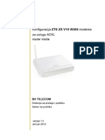 BHtelecomZTE ZX V10 W300 PPPoE Router Mode