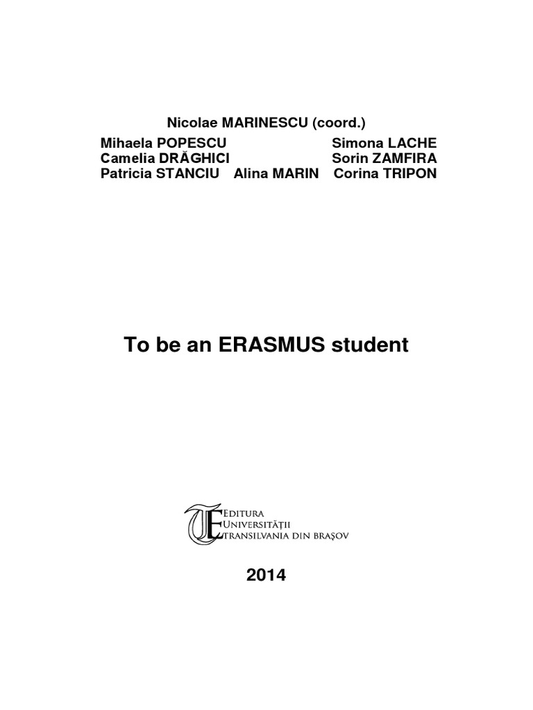 Cum Sa Fi Student Erasmus Si Belit Engineering Academia