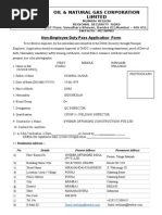 Blank - OnGC NED Pass Application Form