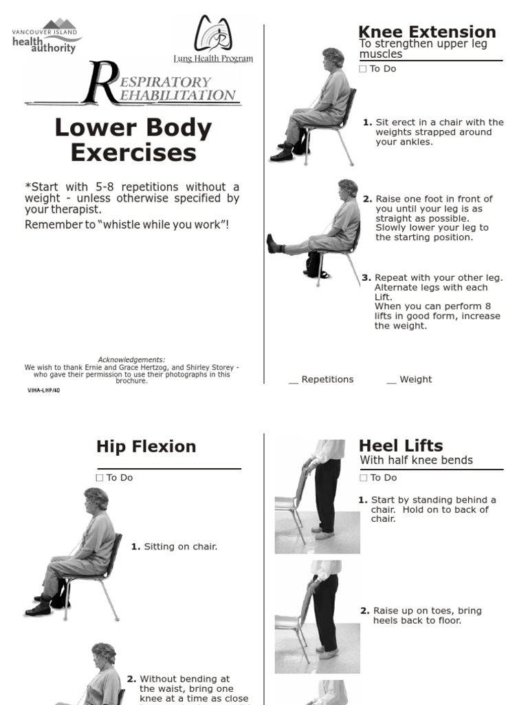 Lower Body Exercises: Knee Extension | PDF