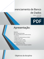 Gerenciamento de Banco de Dados Moodle