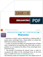 Balancing of Rotating Masses