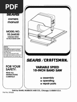 bandsaw manual