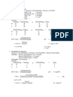 pH Calculations and Precipitation Reactions