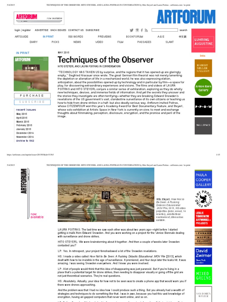 Techniques of The Observer | PDF | Edward Snowden | National Security ...
