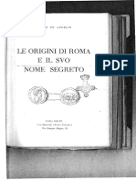 Le Origini Di Roma e Il Suo Nome Segreto Pietro de Angelis