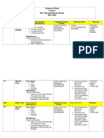 Biology Grade 9 Scheme of Work 2015-2016