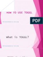The Basics of Toggl