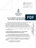 Acta Sesión Extraordinaria 3 de Julio de 2014