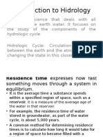 Introduction To Hydrology