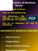 Characteristics of Residual Stress