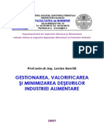 Gavrila Gestionarea Valorificarea Si Minimizarea Desurilor Industriei Alimentare