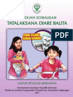 Buku Panduan Sosialisasi Tata Laksana Diare Balita 2011