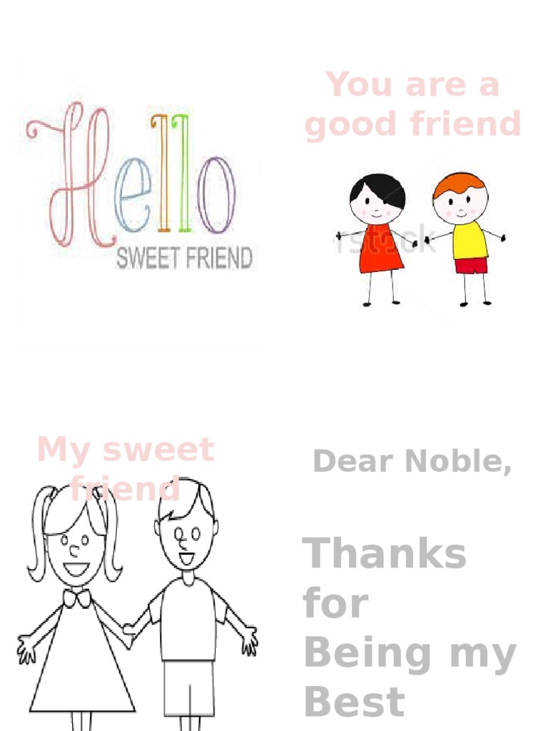 Friendship Appreciation Note | PDF | Home & Garden