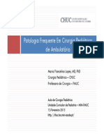 Patologia Frequente Em Cirurgia Pediátrica Em Ambulatório